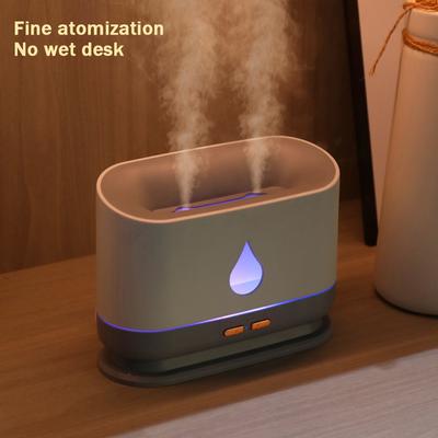 Osvěžovač vzduchu Velkokapacitní Aromaterapeutický olejový difuzér Dvojitá tryska Sedmibarevný USB přenosný ultrazvuk do ložnice obývacího pokoje