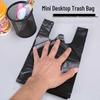 Compact Black Disposable Trash Bags for Small Bins, Cars, Kitchens, and Pet Waste