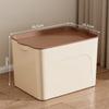 Plastic Storage Box with Cover Stackable Sundries Toy Organizer Closet Wardrobe Desk Organizers Clothes Kitchen Storage Baskets