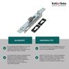 Mortise Lock - KOTARBAU - 181x250 Mm - Galvanized Steel - Corrosion Resistant - Security 5
