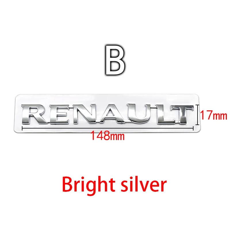 2026 Hot For Renault Hub Caps For Renault Megane 2 3 4 RS Grand Scenic Clio Captur Duster Trafic Logan 3D ABS car Letter Rear ta