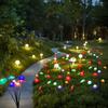 Solar jellyfish lamp outdoor waterproof garden landscape atmosphere lamp home garden balcony decorative mushroom lawn lamp