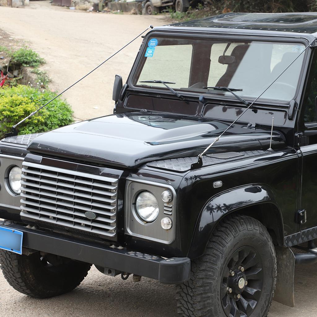 For Land Rover Defender 90 110 130 2004-2018 Stainless Car Through Jungle Protection Obstacle Elimination Ropes Car Accessories