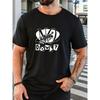 European Sizes Men's NO DOUBT Graphic Summer Casual Crew Neck Short Sleeve T-Shirt