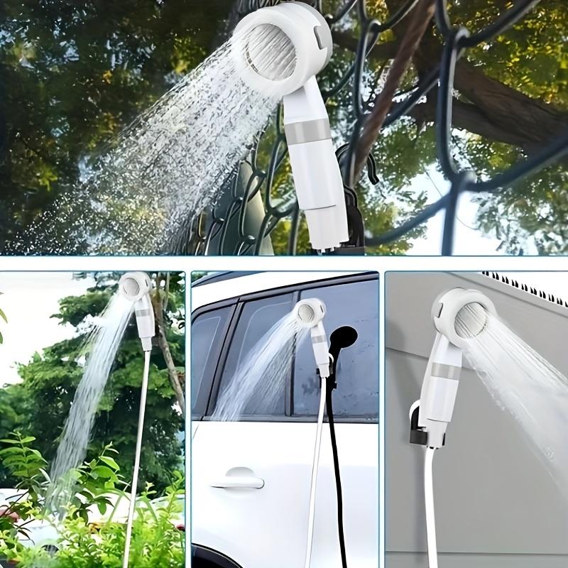 Portable Rechargeable Electric Shower Pump for Outdoor Camping, Hiking & Car Cleaning - Lightweight Watering System with Handheld Shower Head, Hose