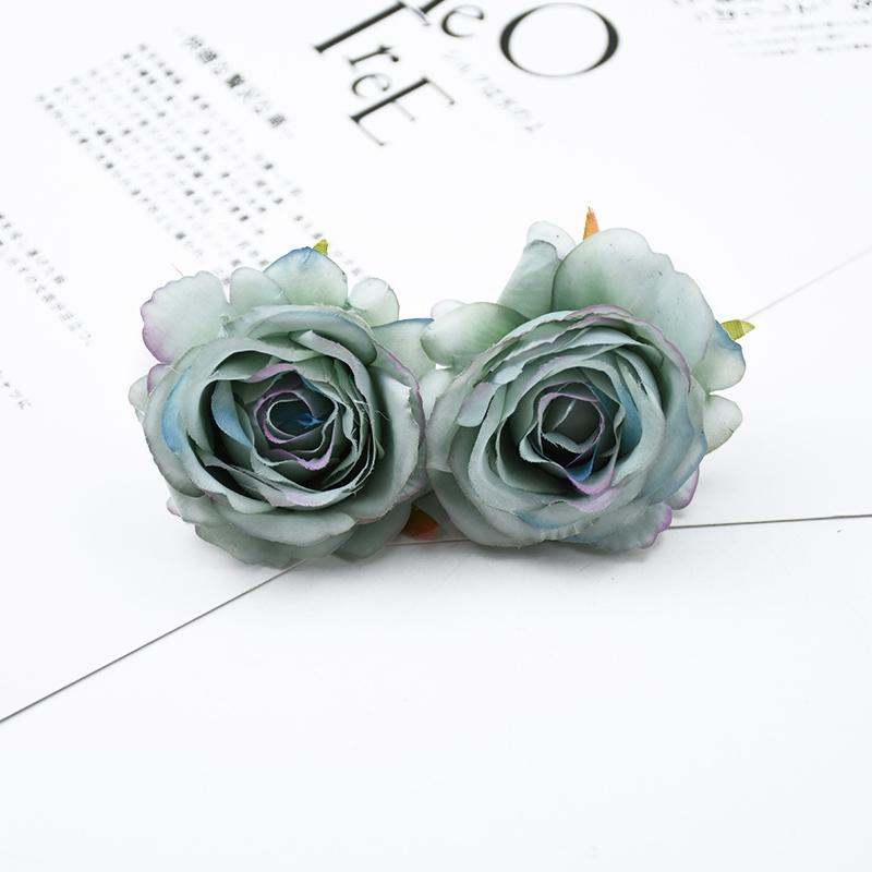 

100 штук оптом искусственные цветы сделай сам брошь невесты шелковые розы голова свадебные декоративные цветы стена искусственные растения домашний декор