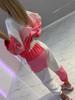European & American Women's Sprinkle Stripe Top and Drawstring Pants Two-Piece Set, 2025 Collection.