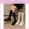 Trendy High Top Fashion Boots For Women Featuring Durable Waterproof Platform