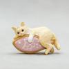 1Pcs Cartoon Simulation Fish Tank Edge Hang Cat Aquarium Ornament, Miniature Landscape, Home Decoration, Cute Desktop Gifts
