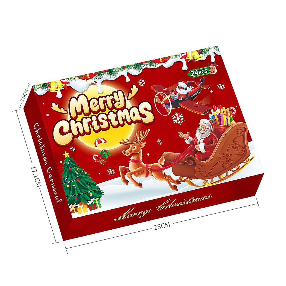 Vánoční adventní kalendář Dárky Krabička s pokladem Dekorace Dárky Figurka Věci pro DIY Vánoční kalendář Dárek