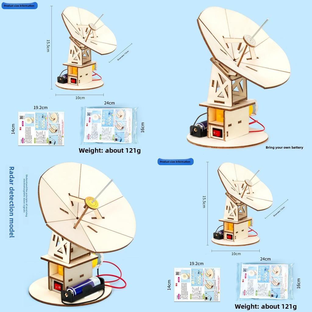 Science Diy Radar Detector Model Kit For Kids Educational Stem Toy