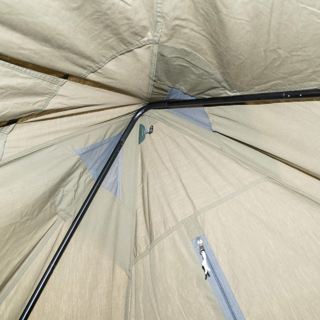 BUNDOK Solo Tipi Futamata BD-75 1 Living Space Aluminum Black