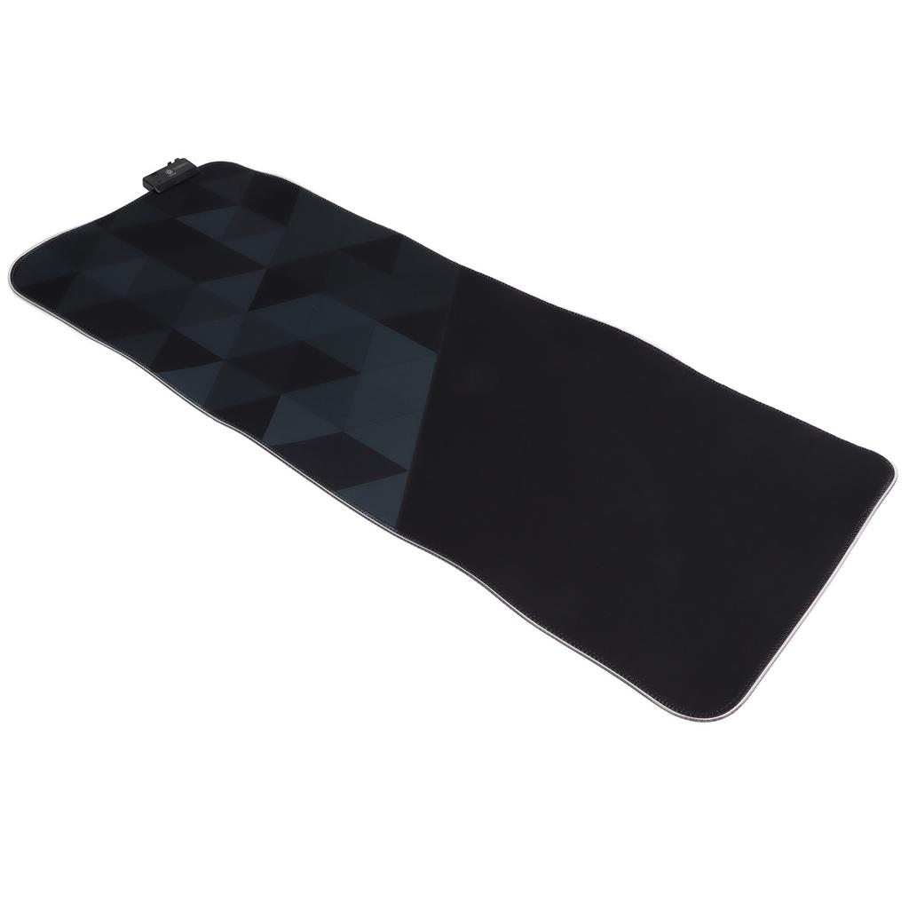 RGB Mouse Pad Anti Slip Bottom Colorful Lighting USB Powered Multifunctional Oversized Design Desk Mouse Pad for Home