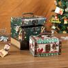 Christmas Wooden Antique Storage Box Medieval Vintage Suitcase Treasure Chest Necklaces Jewelry Organizer Gift Box Big Photo Box