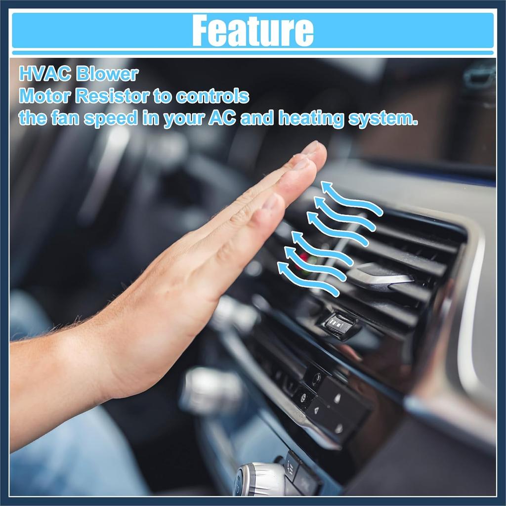 HVAC Heater Blower Motor Resistor Temp Control Regulator Module Fit for Chevy Suburban 2500 2007-2013 No.84178783/13501703/13503201 - Pack of 1