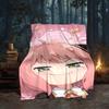 Fantasy Battle Anya Blanket Flannel Throw for Sofa, Travel, Camping, Livingroom, Office, Chair and Bed Soft and Warm Holiday gifts