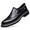 FashionNew Trending Brogues Classic Men Dress Shoes Men Oxfords Patent Leather Shoes Slip On Formal Black Leather Wedding Party Shoes