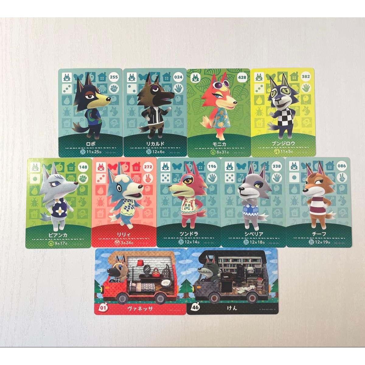 Использованная карта amiibo волк-житель полная