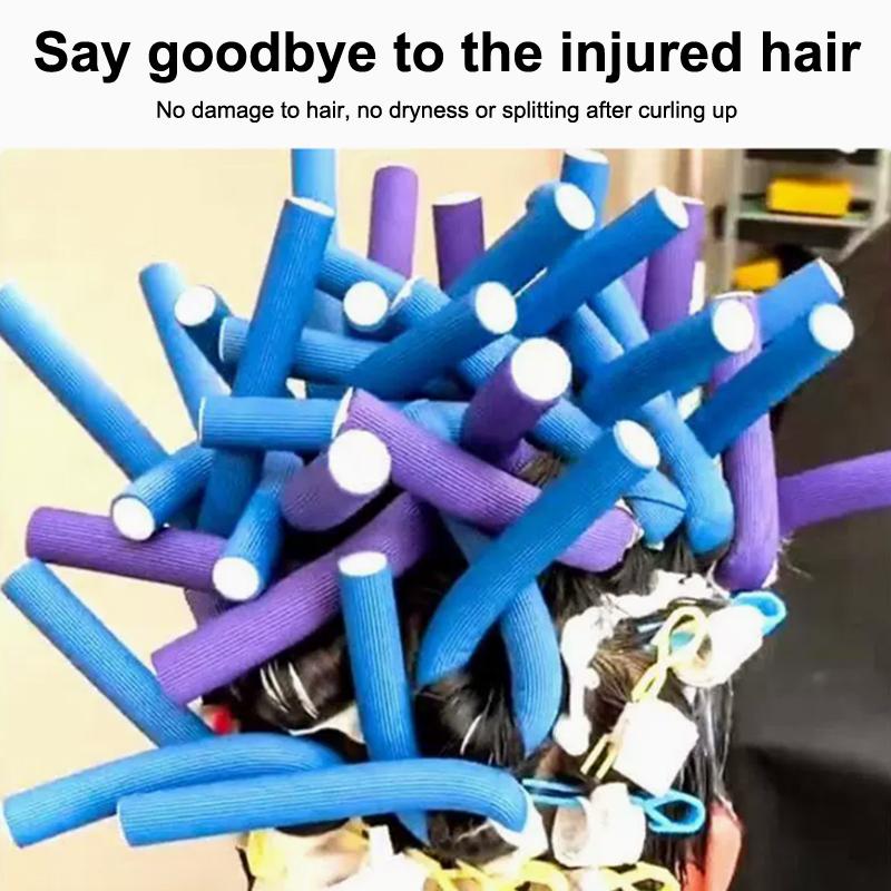 10Pcs Flexible Hair Curling Heat-Resistant Rod 18Cm Hair Curler Makers Soft Foam Twist  Perm Ironing Hair Salon Styling Tools
