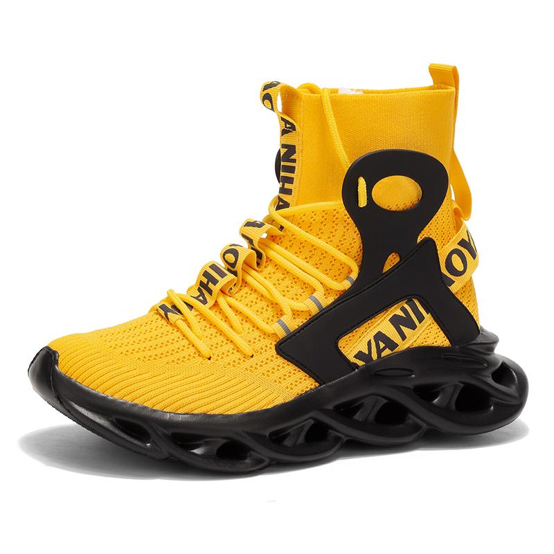 TUINANLE Tides Men Breathable High Top Tenis Sneakers Sport Running Casual Lace Up Walking Sneakers