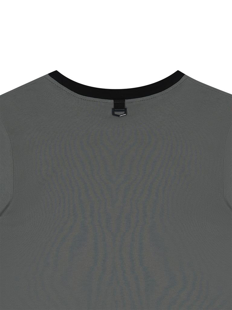 Jeimiweseuteu Jwgc Lettering Regular Ringer T-Shirt (Gray)
