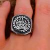 Einzigartiger Wikinger Bärenklauenring für Herren Vintage Edelstahl Odin Wikinger Keltischer Ring Punk Motorradfahrer Biker Schmuck Großhandel