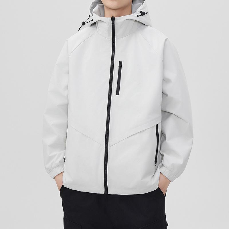 Double-sided Jacket for Men with Hooded Spring and Autumn New Casual Men's Trendy Youth Jacket