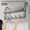 Door Rack Double-Layer Design Strong Load-Bearing Simple Installation Multipurpose Hanger Hook with Storage Shelf