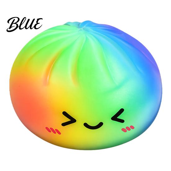Non-Sticky Decompression Gadget Colorful Steamed Bun Squeeze Toy Cute Slow Rising Fidget for Stress Relief Soft Kids Adults Ball