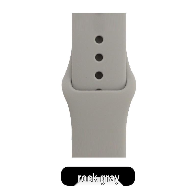 Apple Classic Solid Silicone Strap for iWatch 9/Ultra – Durable Solid Color Band