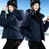 Winter new down cotton-padded clothes women's short hooded thickened warm pie overcome coat fashion cotton-padded jacket