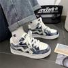 ins student white retro thick-soled heightening casual bread shoes breathable sports board shoes