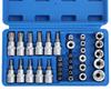 Universal Impact Socket Set, E10-E24 External Torque Socket Kit, Wrench Impact Socket, Metric Socket Set Auto Repair Tool (19Pcs/Set, 34Pcs/Set)