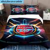 FC Arsenal Wappen 3-teiliges Bettwäscheset 2D-Druck (Enthält 1 Bettbezug + 2 Kissenbezüge Ohne Füllung), Schlafzimmerdekoration, Ventilatorgeschenk