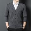 Men's 100% Wool V-Neck Sweater
