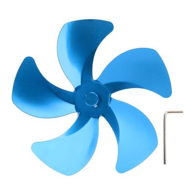 Ventola per Stufa Sostituzione Pala Lega di Alluminio Migliora la Circolazione dell'Aria Calda Ventola per Camino 5 Pale per