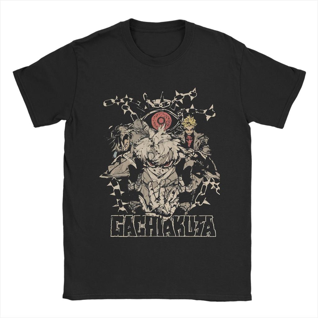Novelty Jabber Tshirt Men Round Neck Cotton T Shirts Anime Gachiakuta Short Sleeve Tees 4xl 5xl Clothes