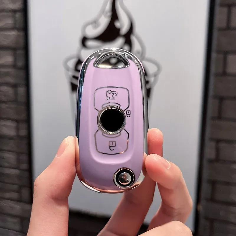 NEW TPU Car Flip Key Case Cover Shell Keychain For Buick VERANO ENCORE GX GL6 2018- 2020 For Opel Vauxhall Astra K Corsa E