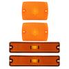 4PC Side Marker Light and Turn Signal Light Housings 56001378 Replacement for   YJ