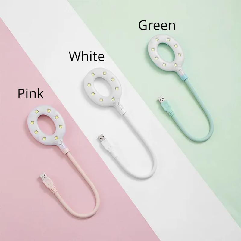 

1 Pc USB LED Nail Lamp Portable Bendable UV Dryer 8 LEDs Foldable Baking Light for Curing Finger Nail Art Salon Tools белый