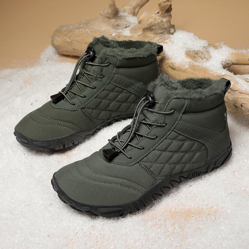 Vintersnøstøvler For menn Kvinner Holder varmen Bomullssko Utendørs tursko Plysj Varm Høy ankelstøvler Sneakers