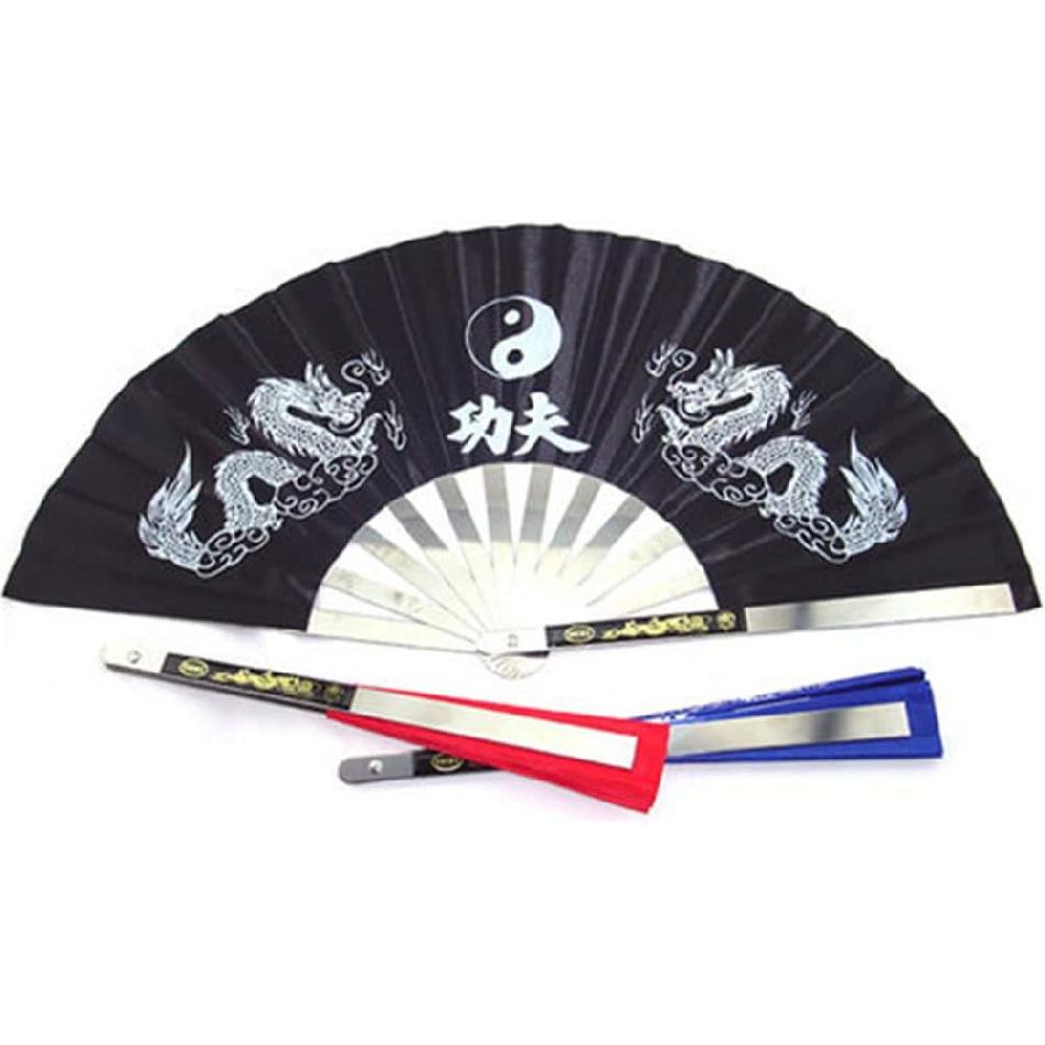 Stainless Steel Tai Chi Fan Decorative Folding Fans Chinese Kung Fu Fan for Performance Dance, Arts Dance, Training, Sports, Decorations, Festival,