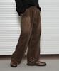 Ledeoli Washed Corduroy Pants [Brown]