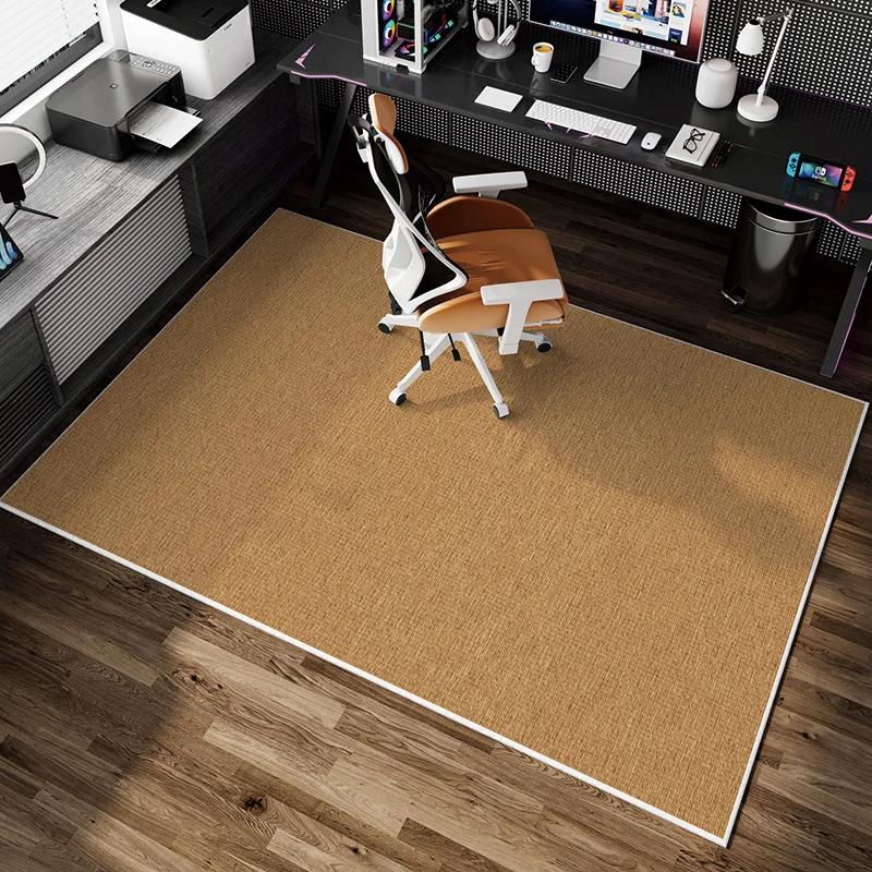 Modern Solid Colour Carpet Stain-Resistant and Non-Slip Living Room Sofa Rug Study and Office Carpet Home Furnishing
