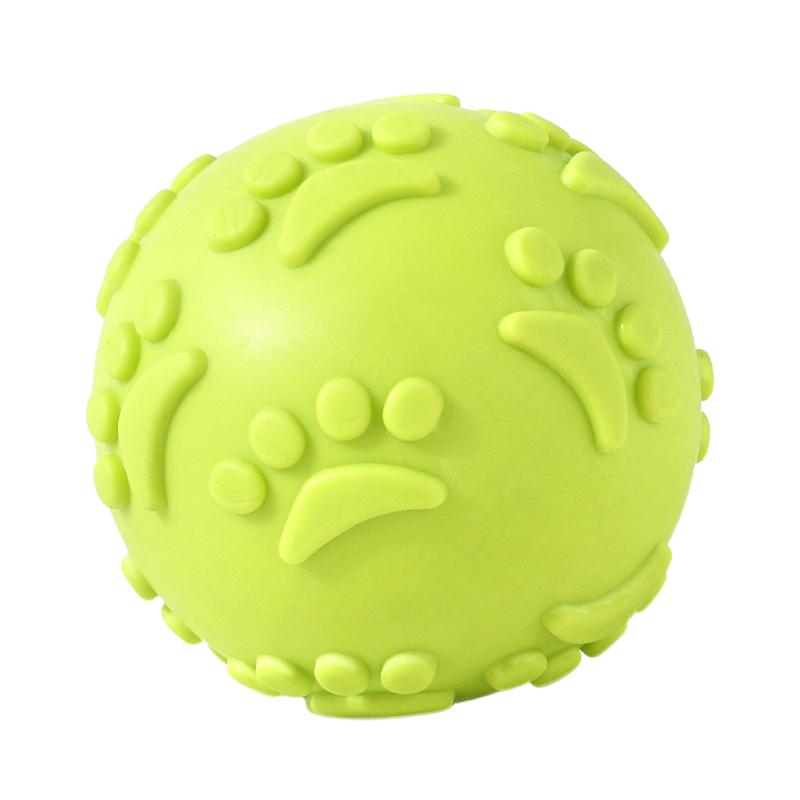 Durable Natural Rubber Squeaky Dog Chew Ball, Interactive Floating Pet Toy for Teeth Cleaning, Non-Toxic Bouncy Ball for Medium Large Dogs