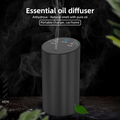Cordless Car Essential Oil Diffuser USB Aroma Vaporizer Super Quiet Waterless Type-C & Battery