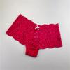 Snygga spetsboxers för kvinnor Sexiga trosor Transparenta blommiga underkläder Kvinnliga låga intimates Lingerie 6 st/set
