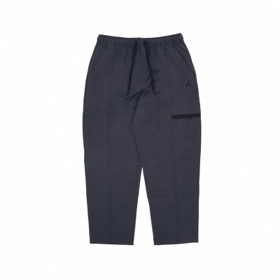 Elastic Waistband Drawstring Woven Casual Pants Men Bottoms Black FN4540-010