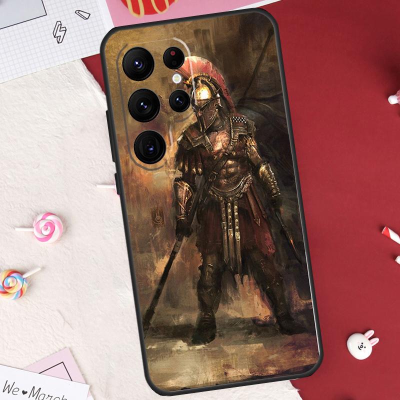 

Spartan Warrior Soldier Case For Samsung Galaxy S21 S22 S23 S24 S25 S26 Ultra S10 S25 Plus S25 FE S20 FE Cover Shell Galaxy S22 Plus