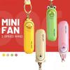 Cute Mini Fan Portable Hand Fold Bedside Office USB Charge Battery Table Desk Cooling